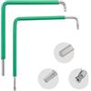 Litorange Set di 2 attrezzi di regolazione per finestre/porta con pellicola termoretraibile, Torx 15, esagonale, 4 mm e testa a sfera 4 mm, chiave di regolazione per finestre