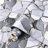 ReWallpaper Pellicola Adesiva per Mobili Grigio Effetto Marmo Rivestimento Adesivo Tavolo Cucina Lavabile Rotolo Adesivo per Pareti Marmo Grigio Bianco 40CMx3M Spessa Carta Da Parati Moderna Opaco