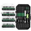 Litorange Set di punte da 45 pezzi (PH, PZ, S, H, T, TH, TW, U-Bit, inserti per chiavi a bussola e supporto flessibile), attacco esagonale da 1/4, set di punte magnetiche per avvitatore a batteria,