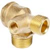 TopHomer Valvola di ritegno per compressore d'aria, filettatura interna in ottone, valvola di ritegno, accessorio di ricambio strumento di collegamento del tubo 1/2 x 3/8