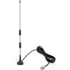 Bingfu Antenna Scanner Radio Veicolare Base Magnetica BNC Maschio 25-460Mhz 470-1200Mhz Compatibile con Uniden Bearcat Whistler Radio Shack Camion Auto Radio CB VHF UHF Walkie Talkie Scanner Polizia