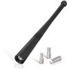 Bingfu Antenna Auto Corta Autoradio DAB FM AM Universale 14 cm Montaggio su Tetto Auto Antenna Supporto per Tetto Ricambio con Potente Funzione di Ricezione DAB/FM/AM Amplificata Stereo