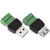 SG Store 2 Connettori USB A 4 Pin Senza Saldatura Adatti Per Cavi Dati Per Caricabatterie E Computer Di Telefoni Cellulari