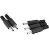 KIMISS Connettore di Alimentazione CC 3,5 Mm Jack di Alimentazione Maschio Barile Abs 5 Pezzi 1,3 Mm X 3,5 Mm Maschio Spina di Alimentazione CC Adattatore Connettore Coassiale Jack