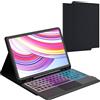VANKEYPAD Custodia con tastiera per Redmi Pad Pro 12.1 pollici 2024/Xiaomi Pad POCO 12.1: tastiera retroilluminata a 3 zone e 7 colori con trackpad - tastiere wireless rimovibile con Layout italiano QWERTY