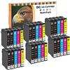 LOSMANN D&C 30x Cartucce d'inchiostro Compatibili per Epson 16 16XL per Epson Workforce WF-2630 WF-2760 WF-2540 WF-2530 WF-2520 WF-2510 WF-2010 WF-2650 WF-2660 WF-2750 (12 Nero,6 Ciano,6 Magenta,6 Giallo)