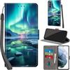 Haninsuze Cover per Samsung Galaxy S22 Custodia Cover Pelle Libro Portafoglio con Porta Carte Magnetica Protezione Antiurto Cuoio Flip Case Custodia Cover per Samsung S22, artico