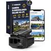 VOSKER V150 LTE telecamera di sorveglianza per esterni con app per smartphone, telecamera di sorveglianza senza wifi con scheda SIM e pannello solare, telecamera di sorveglianza wireless con batteria