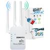 Générique Ripetitore WiFi RE330, Amplificatore WiFi AC1200 Mbps, Porta Ethernet Gigabit, Ripetitore WiFi Potente, Compatibile con Internet Box, Goditi senza cambiare la tua scatola
