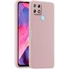HULLIN Custodia per Telefono in Silicone Colorato, Adatta per Realme 7i / Realme C12 / Realme C15 (6.5) - Polvere di sabbia
