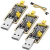 APKLVSR 3 adattatori USB UART-TTL con convertitore CH340G per 3,3 V e 5 V con cavo jumper a TTL USB adattatore per Arduino