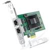 ipolex Scheda di rete Ethernet 1.25G, 2 porte RJ45+, NIC 10GbE Confronta con Intel E1G42ET, supporta Windows Server/Windows/Linux/VMware (non supporta VMware ESXi 7.0 o versioni successive, Mac OS)