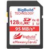 BigBuild Technology - Scheda di memoria U3 95MB/s per Olympus OM D E M1 Mark II, OM D E M10 Mark II, OM D E M10 Mark III, OM D E M5 Mark II, Olympus PEN E PL8, PEN E PL9, PEN F, STYLUS Tough TG 5
