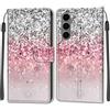 KENHONER Custodia per Samsung Galaxy S25 FE 5G, rosa | Portafoglio Pelle PU, Magnetica, Resistente Agli Urti, Scomparto Carte Credito, Pieghevole, Flip Libro, Motivo