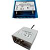 Vsnetwork Kit Amplificatore Antenna TV da Palo 42 dB + Alimentatore 12V 100 mA, Filtro Lte/5G, Regolabile