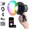 Moman Luce Video, COLBOR CL60R RGB COB Video Light 65W 2700K-6500K Illuminazione TLCT97+ CRI97+ 13 Effetti di Luci LED Lampada Continua supporto Bowens Mount APP per Fotografico, Luce-Video-Led-RGB-Light