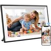 Ekasoco Frameo Cornice Digitale Wi-Fi 10,1 pollici, 1280 x 800 HD IPS Touch screen, 32 GB, rotazione automatica, montaggio a parete, condivisione di foto tramite Frameo APP, regalo per genitori/amici, bianco