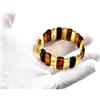Amber Jewelry Shop Bracciale elasticizzato in ambra baltica naturale - realizzato a mano con perle di ambra baltica lucidate/certificate (multicolore), Ambra, ambra