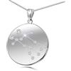 LillyMarie Collana Raffinata Con Ciondolo Segno Zodiacale Gemelli In Argento Sterling