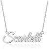 UMAGICBOX Squisita collana con nome personalizzato, scegli tra 14 stili di carattere, ciondolo personalizzabile in acciaio inossidabile placcato in oro 18 carati e argento Sterling, regalo unico per