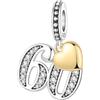 Vegaine Ciondolo 60 Charms Luminoso al buioper Braccialetti Charm San Valentino Gioielli Regali per Donne
