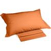 Caleffi - Completo Letto 100% Cotone Composto da Lenzuola Una Piazza e Mezza 190x285 + 1 Lenzuolo con Angoli Coprimaterasso Una Piazza e Mezza 130x200 per Materasso Alto 28 cm + 1 Federa Cuscino 50x80
