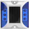 OUKENS Riflettore Stradale a LED, Luci di Segnalazione a Terra a energia Solare a LED, Lampada a spuntone per Strada carrabile all'aperto Impermeabile (Bleu)
