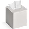GOLRANLYE Copertura per scatola per fazzoletti quadrata in pelle PU Supporto per scatola per fazzoletti per cassettiera da bagno (nero) (Lin beige)