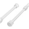 ZMDMAH 2 aste bastoni per tende a vetro, 40-70 cm asta tenda a pressione, aste per tende senza forare, bacchette tende, bastoni per tende a pressione, bastone tenda estensibile