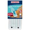 Leifheit Clean Twist XL micro duo Panno mop in microfibra, Ricambio panno lavapavimenti con setole speciali, Mop ricambio ideale per pavimenti lisci