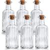 com-four® Set 6 Bottiglie in Vetro 450 ml con Tappo in Sughero