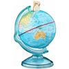 Relaxdays Salvadanaio a Forma di Mappamondo, Mappa Politica del Mondo, Scritte i