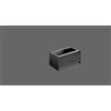 Falmec Modulo vasca aperta per piante Monolith finitura nero da 30 cm
