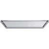 Falmec PRONTA CONSEGNA - Falmec Cappa a soffitto Alba finitura vetro e acciaio bianco da 120 cm - Senza motore