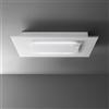 Falmec Cappa a soffitto Aura finitura vetro bianco da 120 cm - 600 m3/h
