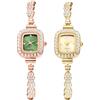 JewelryWe Orologio da polso da donna, al quarzo, analogico, rotondo, piccolo, oro rosa, impermeabile, cinturino regolabile in acciaio inox, per uso quotidiano