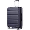 KONO Valigia Media da 65 cm, Valigie Trolley Bagaglio a Mano Rigido Espandibile, Leggera Serratura TSA, 4 Robuste Ruote Girevoli (Marina Militare, 65 x 43.5 x 25 cm)