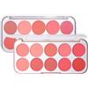 KARLOR Set di 10 colori opachi blush cipria blush in cipria rosa rosa nude rosso blush in polvere per trucchi lisci e setosi