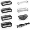 Jorvex Pettine Guida per la Pelle Del Corpo per Iintima Pettine per Corpo con 4 Zoccoli per 1/2/3/5 mm O Blade QP2724 QP2834 QP2520 QP2630 QP65XX QP66XX, 6 pezzi