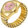 Ice-Watch - Chouchou Gold pink - Orologio anello dorato da donna con bracciale estensibile in acciaio inossidabile - 025518 (15 mm)