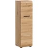 xonox.home - Tipo di spazio di archiviazione Ice 30 x 106 x 30 cm nel corpo e nella riproduzione frontale in legno di quercia - Mobile da bagno in legno per lavabo, moderno e salvaspazio