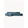 Westwing Collection Divano angolare componibile 4 posti con chaise longue in teddy bouclé Wolke