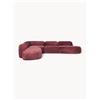 Westwing Collection Divano angolare componibile 4 posti con chaise longue in teddy bouclé Wolke