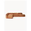 Westwing Collection Divano angolare componibile 4 posti con chaise longue in teddy bouclé Wolke