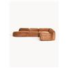 Westwing Collection Divano angolare componibile 4 posti con chaise longue in teddy bouclé Wolke