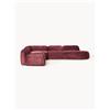 Westwing Collection Divano angolare componibile 4 posti con chaise longue in teddy bouclé Wolke