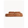 Westwing Collection Chaise longue componibile 3 posti in teddy bouclé Wolke