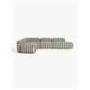 Westwing Collection Divano angolare componibile XL a righe Wolke - Nero
