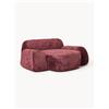 Westwing Collection Poltrona lounge XL in teddy bouclé Wolke - Rosso