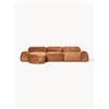 Westwing Collection Divano angolare componibile 4 posti in teddy bouclé Wolke - Terracotta